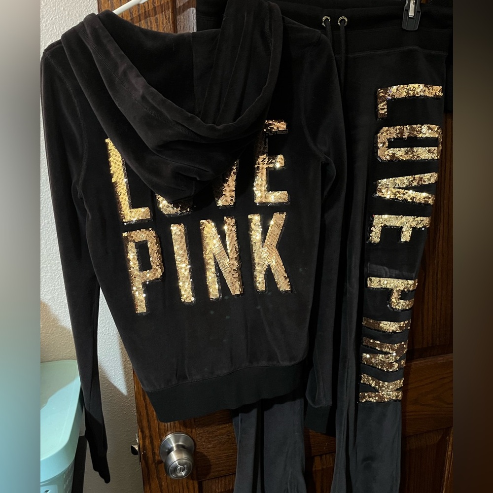 victoria secret velour set bling y2k